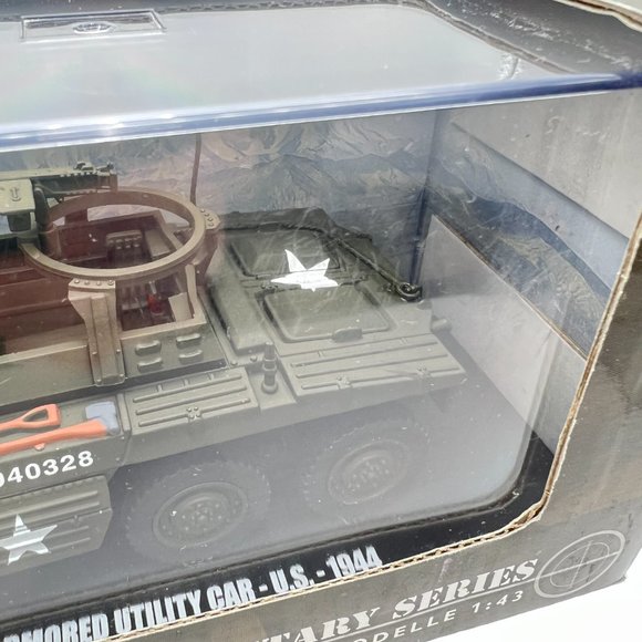 Schuco 1944 M20 Armored Utility Vehicle Car Tank WWII US Military 1:43 Scale NEW - Picture 4 of 10